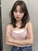 ハーヴィー 大宮店(HARVEY) ミディアムレイヤー×ブラウンベージュ