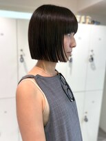 オーシャン(Ocean)&nbsp;ダークブラウン タッセルボブ 髪質改善 前髪カット ツヤ髪 20代