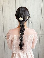 ヘアーリゾートノーブル(Hair Resort Noble)&nbsp;【お呼ばれあみおろしアレンジ】ヘアセット/ヘアアレンジ/ロング