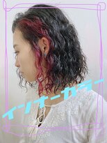 カペリマレーナ(Capelli Malena)&nbsp;スパイラルパーマ　x  インナーカラー