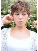 【roijir 表参道】束感ショート×ハイトーンベージュ