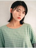 《Agu hair》暗髪 シースルーバング ロブ 2