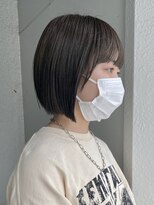 ソーコ 渋谷(SOCO) 前下がりボブ切りっぱなしボブストレートワンレングスボブ小顔