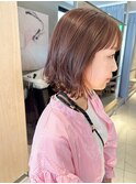 【坂本拓麻】透明感ピンクベージュ/ブリーチなしダブルカラー