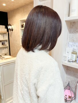 キャアリー(Caary) 福山市美容室人気Caary ほんのりくすみブラウンカラー