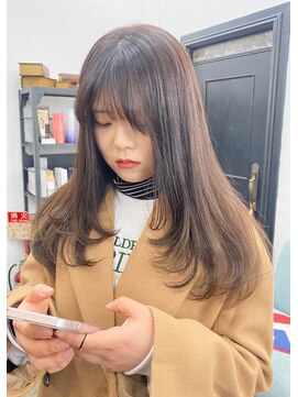 アンリ(Anli) 【tomomi*レイヤーカット*マロンベージュ*ブリーチなし】