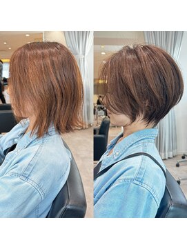 バンプ ギンザ(BUMP GINZA) 40代/50代/絶壁解消・前下がり・ショートボブ【浅野】