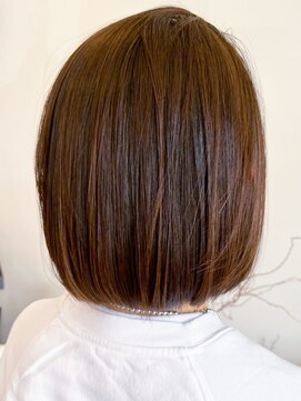 レポヘアー(Repos hair) 20代30代40代髪質改善カラーミルフィーユ大人ボブ透明感ブラウン