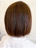 20代30代40代髪質改善カラーミルフィーユ大人ボブ透明感ブラウン