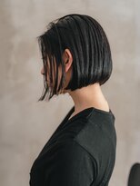 ベンジー 天神店(benji)&nbsp;シンプルな前下がりボブ　3