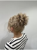 アップスタイル/お団子ヘア/ふわふわ