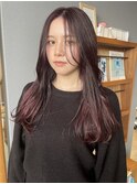ぷつっと艶感ロングヘア