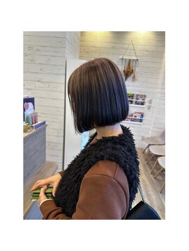 ヘアメイク アリエス 岩切店(HAIR MAKE aries) タッセルボブ　アンブレラカラー　メルティカラー