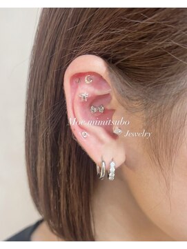 ライズ ネックス ザ サロン 渋谷(LIZE nex the salon) 【MOE】トレンド♪チタン粒耳ジュエリー