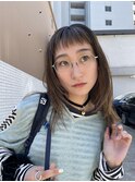 ダブルカラーグラデーションハイトーンベージュレイヤー
