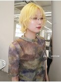 yellow wolf / ショートウルフ　イエローカラー　ウルフカット