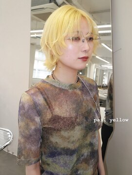 229 yellow wolf / ショートウルフ　イエローカラー　ウルフカット