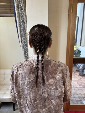 ヘアセット/カチモリヘア/タイトアレンジ