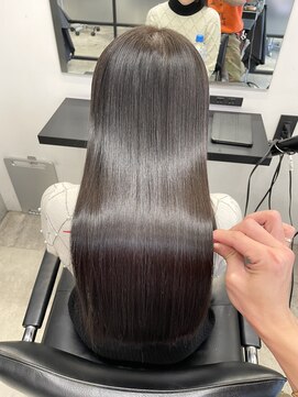 サロウィン 池袋(SALOWIN) 透明感ナチュラルブラウン × 髪質改善 × 縮毛矯正 #388