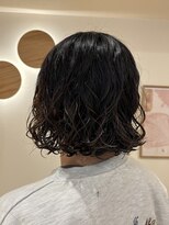 ラヴィズム 名駅店(LUVISM)&nbsp;ミディアム/ボブ/パーマ/レイヤー/顔周りレイヤー/艶カラー