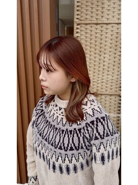 コーム(coom) オレンジ×インナーカラー