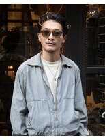 五番地 オールバック こぼれバング