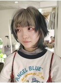 原宿/ウルフカット レイヤー デザインカラー ルーツカラー 