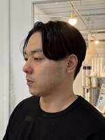 メンズカット バイ ソイクフ(メンズカット by SOY-KUFU)&nbsp;フェザーパーママッシュセンターパートニュアンスパーマ
