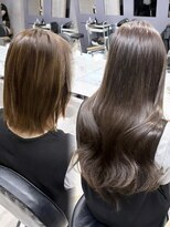 エル ヘアサロン なんば店(eL)&nbsp;羽エクステ120本＋地毛カラー@AZUSA