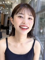 メゾンアクア 表参道(Maison ACQUA)&nbsp;切りっぱなしボブレイヤーボブ似合わせ小顔前髪縮毛矯正/表参道