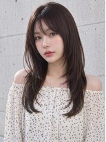 ユーフォリア 新宿通り(Euphoria)&nbsp;暗髪ロングレイヤー外ハネミックスシースルーバング