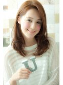 【似合わせカット】大人カジュアルストレート×ブルージュ