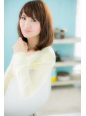 揺らぎカールの…お嬢様セミディ