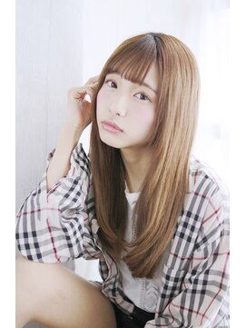 プリズム ヘアーデザイン みずほ台店 透け感たっぷりヌーディロング