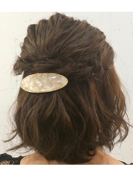 ハニーシブヤ(HONEY shibuya) 【HONEY渋谷】肩上ボブハーフアップ