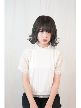 ベルコ(belco.) ボブ×外ハネ×ブルーアッシュ