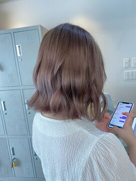 フラム 渋谷(flamme) ブリーチ1回のbeige color