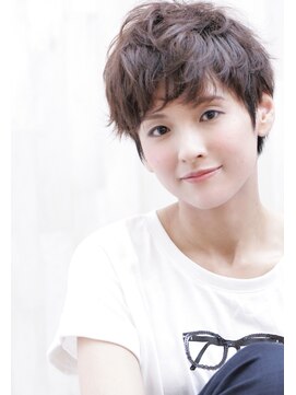 アール 西新井店(ar) 大人可愛いビタミンカラーマロンベージュこなれ ショート西新井