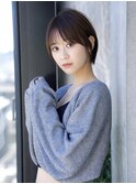 前髪あり小顔ショートボブ20代30代40代【AIN.表参道】川原大地