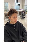 ジェットモヒカン×ツイストパーマ
