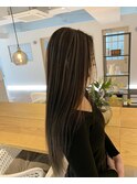 コントラストハイライト×ストレートスタイル