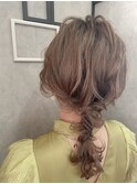 ニュアンス 編みおろし アンニュイ【アレンジ ヘアセット 立川】