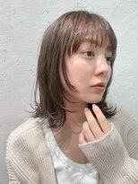 ロンドプランタン 恵比寿(Lond Printemps)&nbsp;柔らかブラウンソフトウルフヘア風ミディ【中居】