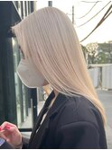 ミルクティーベージュダブルカラーケアブリーチインナーカラー