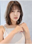 グレージュアッシュ/インナーカラー/透け感/ボブディ/新百合ヶ丘