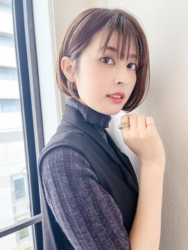 ガーランド (Garland) ◎20代30代40代50代に似合う大人かわいいぱつっと耳かけ小顔ボブ