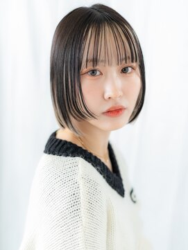 ドクターズ サロン ラブ(Dr's Salon LAB) インナーカラー切りっぱなしミニボブg古河10代20代30代