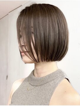 ジルブラン(JIL BLAN) ハイライトバレイヤージュダブルカラーショートカット30代40代