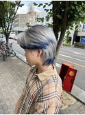 ホワイト×ブルー  エンドカラー