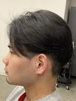 フイ 新宿3丁目(Hui)&nbsp;フェザーパーマ/グレーブルーカラー/刈り上げショートパンク